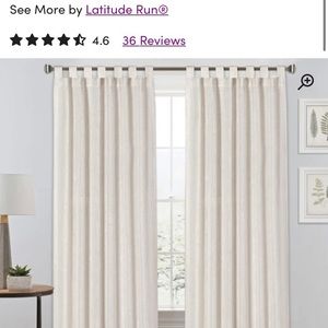 Curtains 52” width x 108” Length